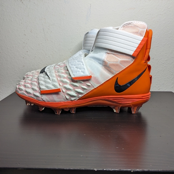 Nike Mens Size 14 Force Savage Elite TD Football Cleats BV3962-101 White Orange - Picture 2 of 7